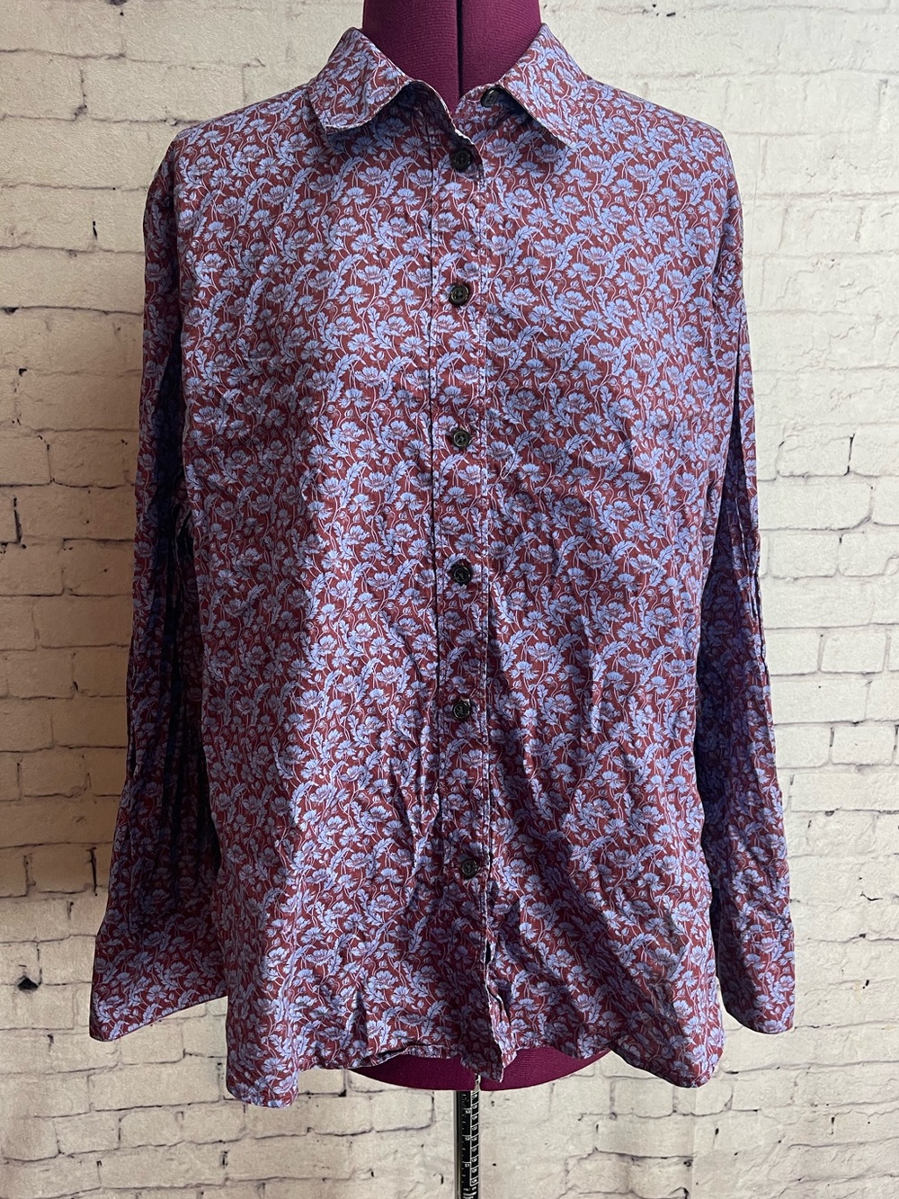J crew liberty of London size 16 long sleeve button down shirt
